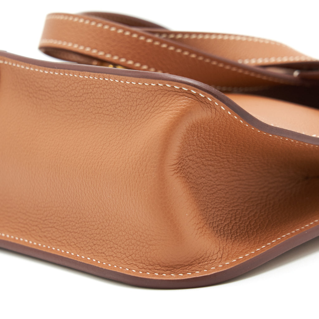 HERMES HALZAN 25 EVERCOLOR GOLD GHW