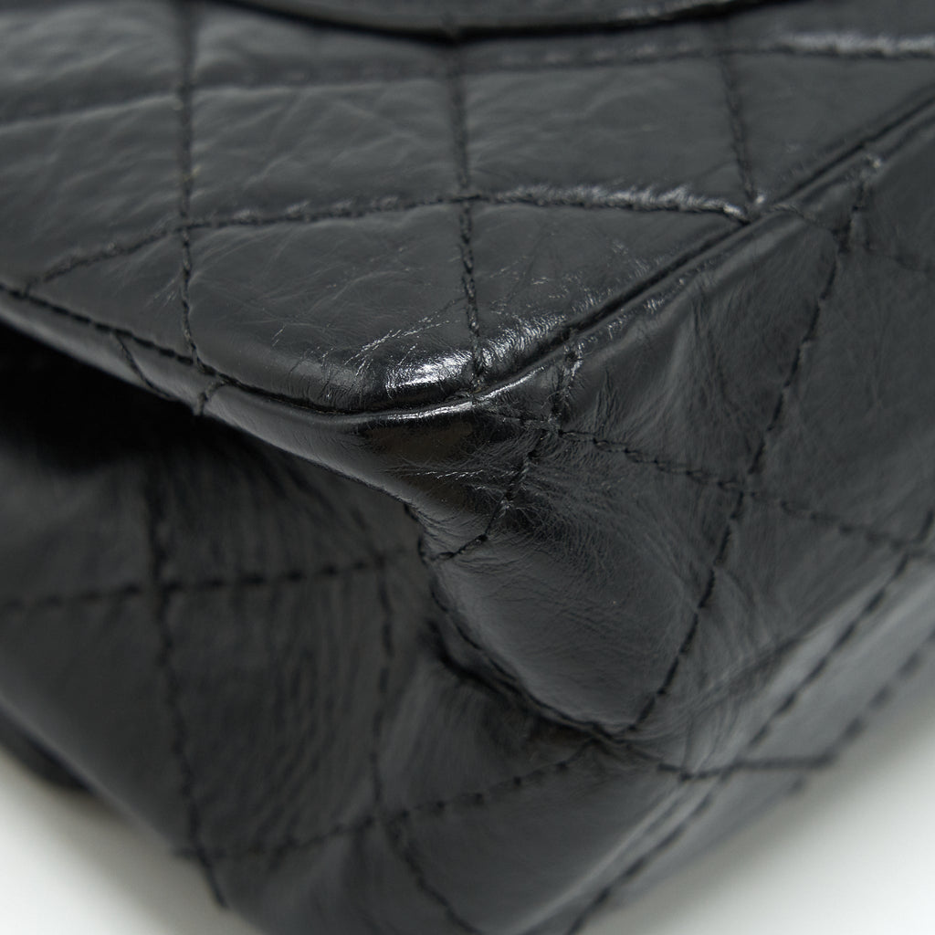 CHANEL SMALL REISSUE 2.55 HANDBAG BLACK GHW