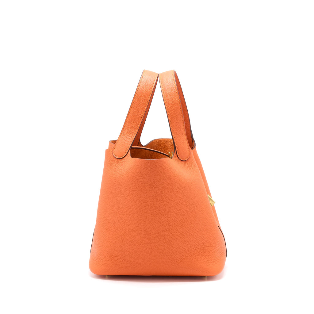 HERMES PICOTIN 22 LOCK BAG CLEMENCE 9J FEU GHW