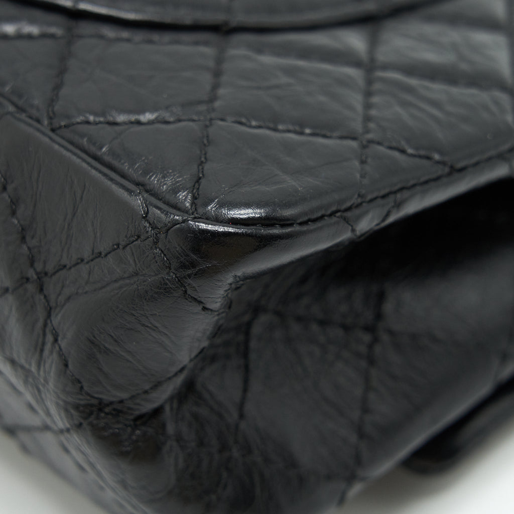 CHANEL SMALL REISSUE 2.55 HANDBAG BLACK GHW