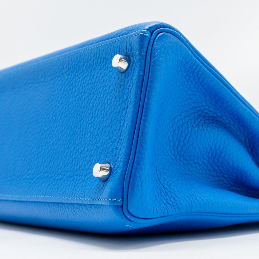 HERMES KELLY 28 CLEMENCE BLUE HYDRA SHW
