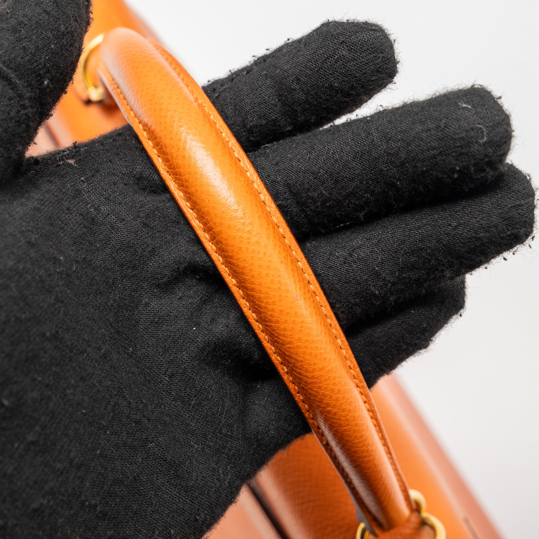 HERMES KELLY 32 EPSOM ORANGE GHW