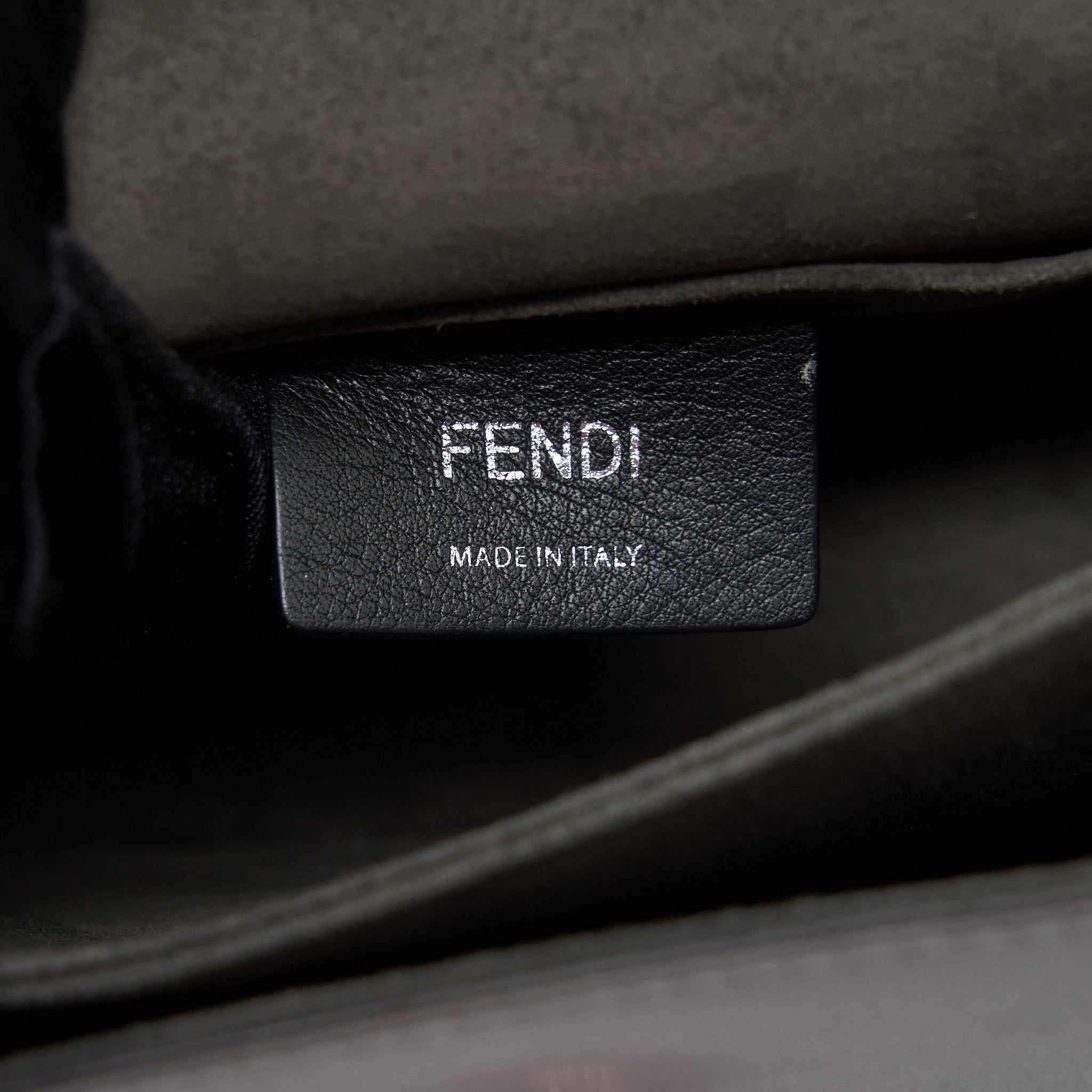 FENDI KAN I STUDDED SHOULDER BAG LIGHT BLUE/MULTICOLOUR SHW