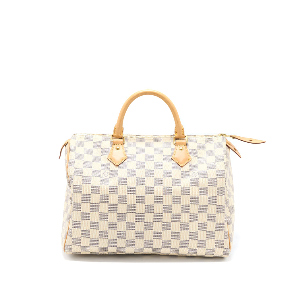 LOUIS VUITTON SPEEDY 30 DAMIER AZUR CANVAS GHW