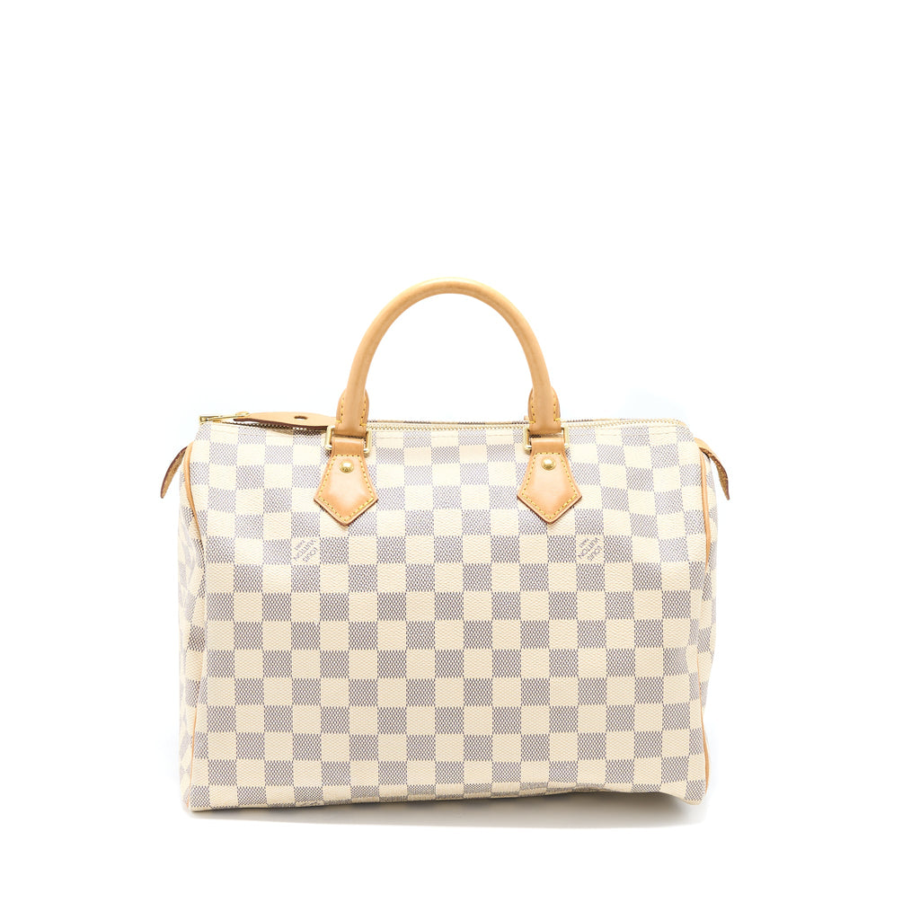 LOUIS VUITTON SPEEDY 30 DAMIER AZUR CANVAS GHW