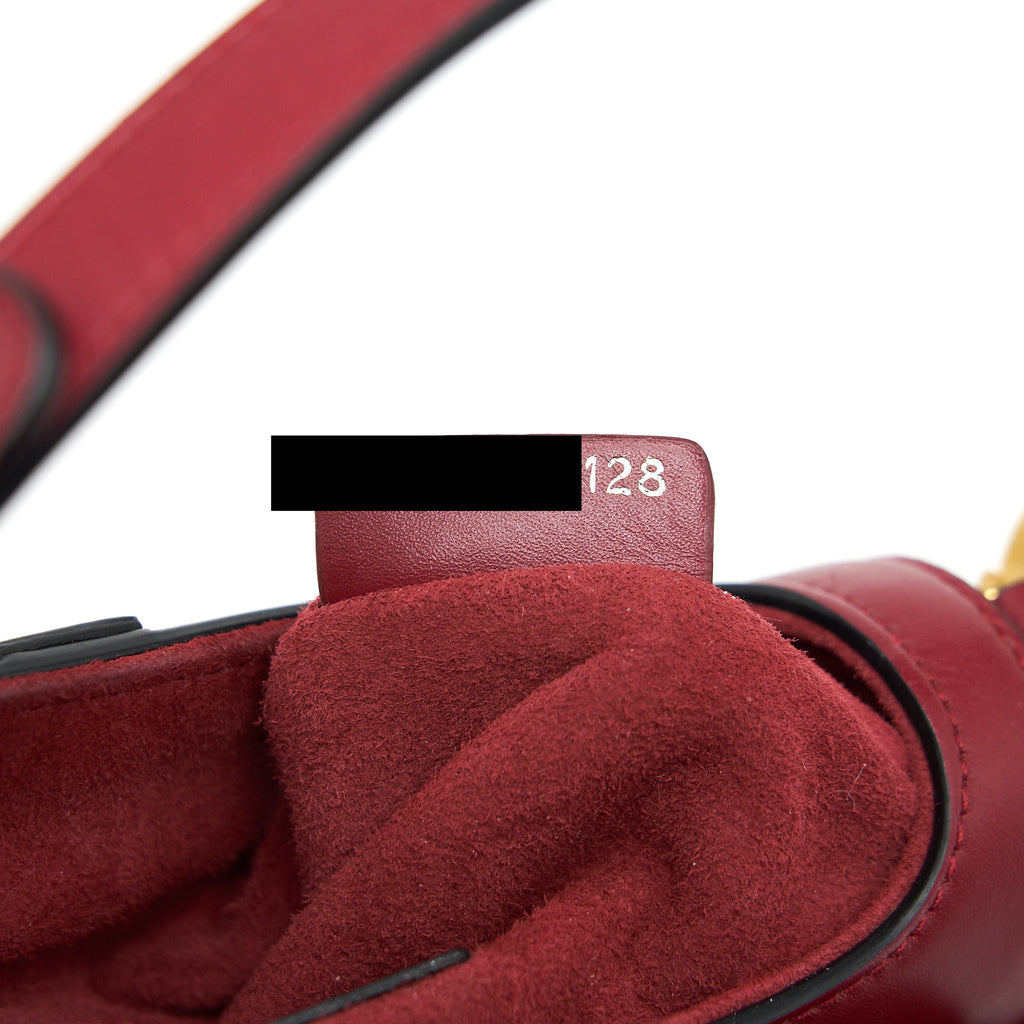 DIOR MINI DIOR SADDLE BAG RED GHW