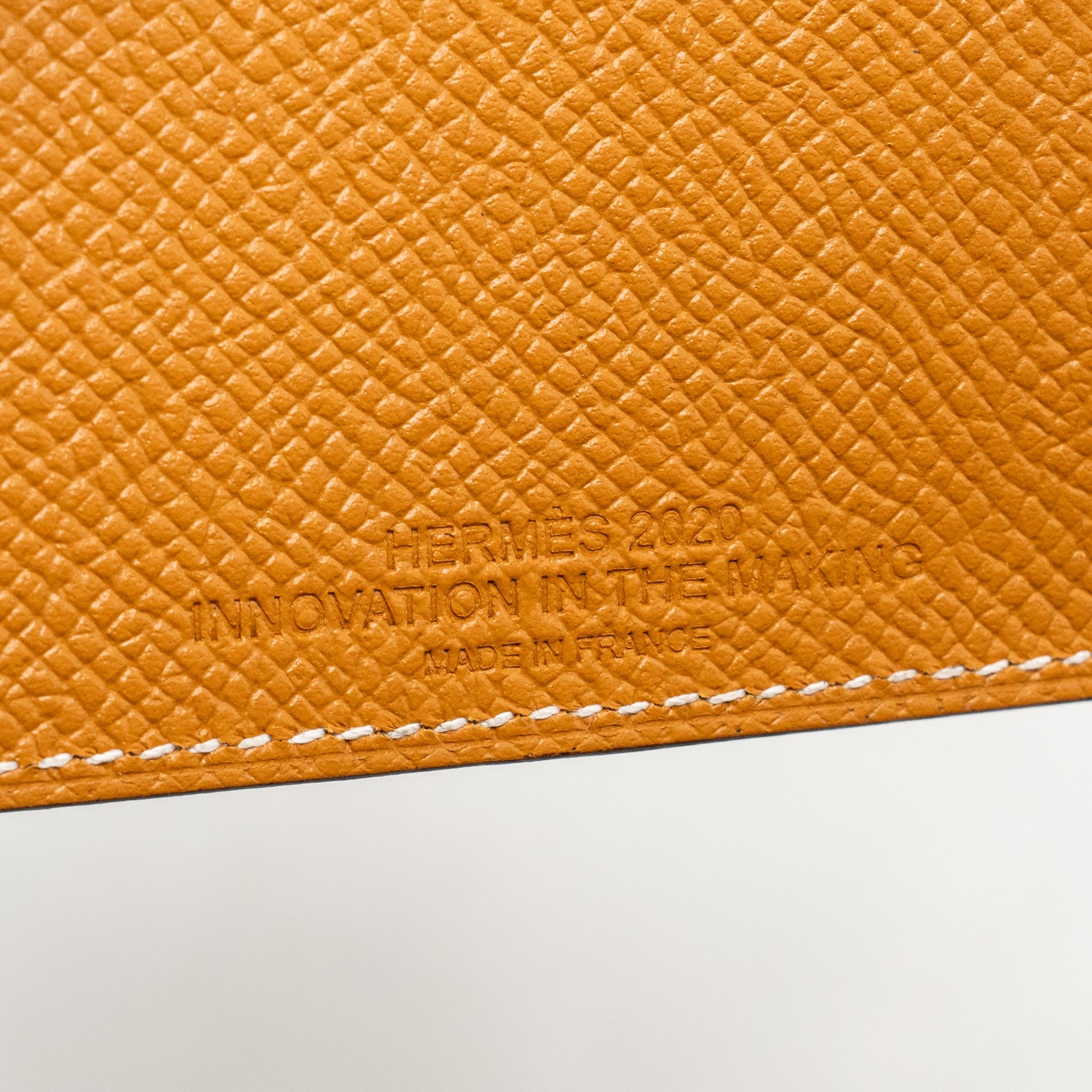 HERMES TARMAC PASSPORT HOLDER EPSOM CARAMEL SHW