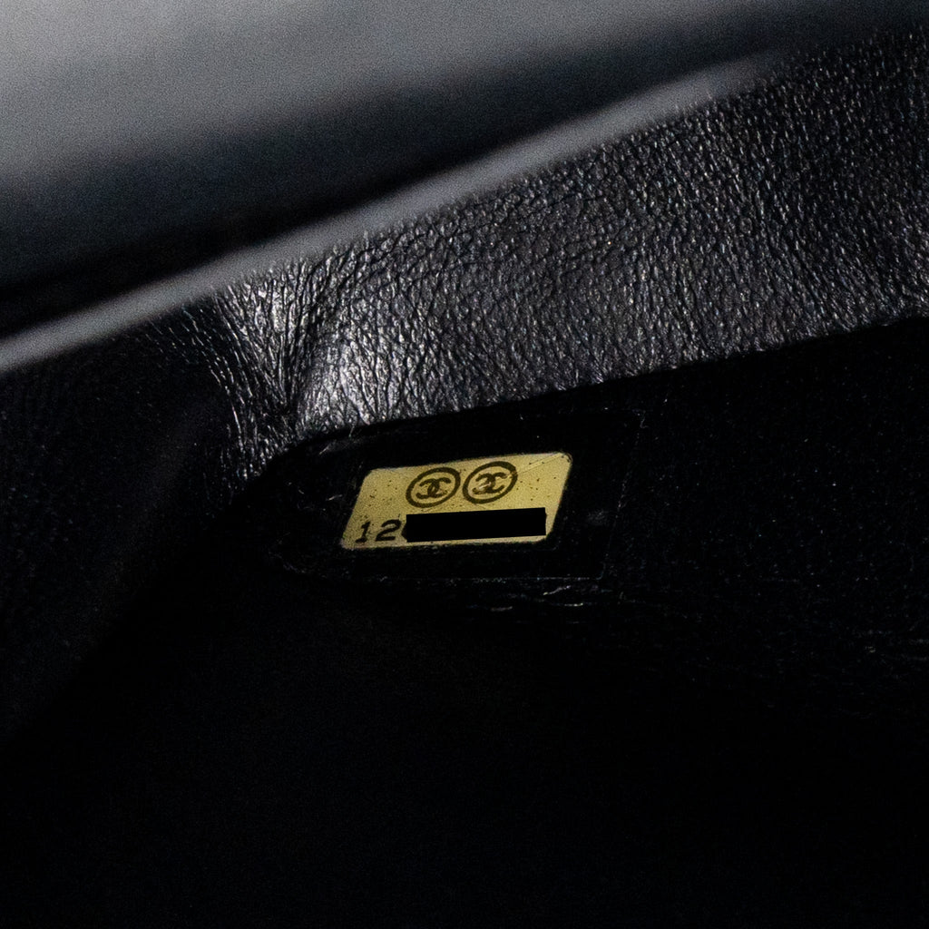 CHANEL MEDIUM CLASSIC DOUBLE FLAP BAG CAVIAR BLACK SHW