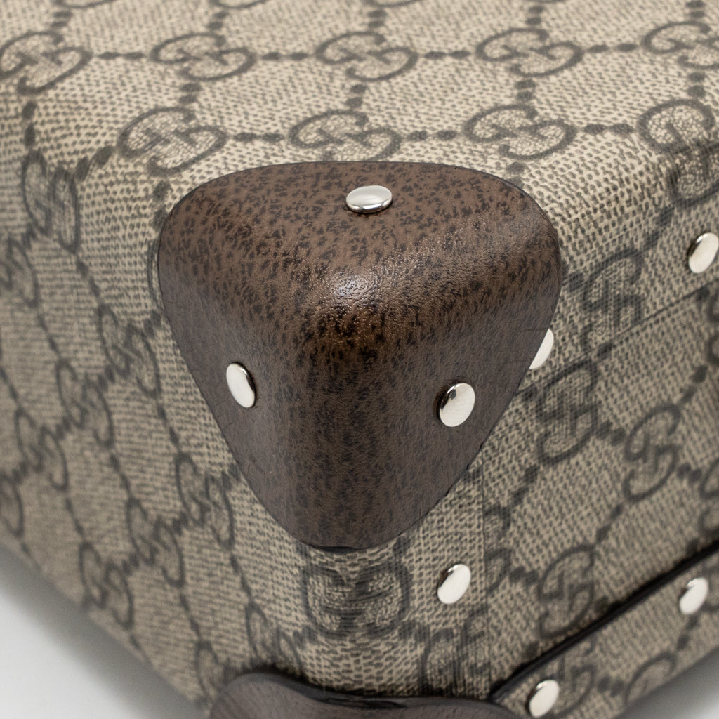 GUCCI GLOBE TROTTER GG BEAUTY CASE CANVAS BROWN SHW