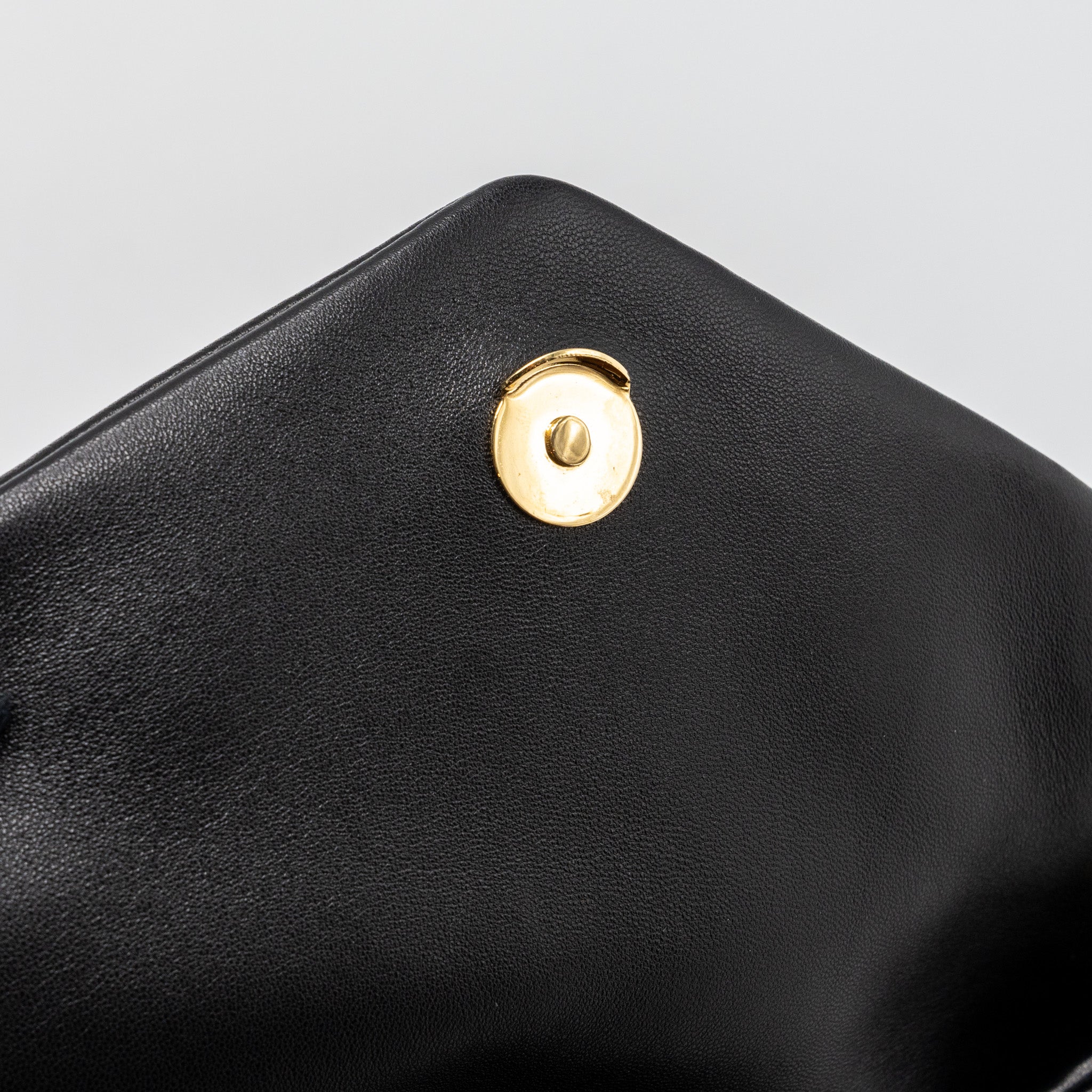 SAINT LAURENT/YSL SMALL PUFFER QUILTED NAPPA BLACK GHW