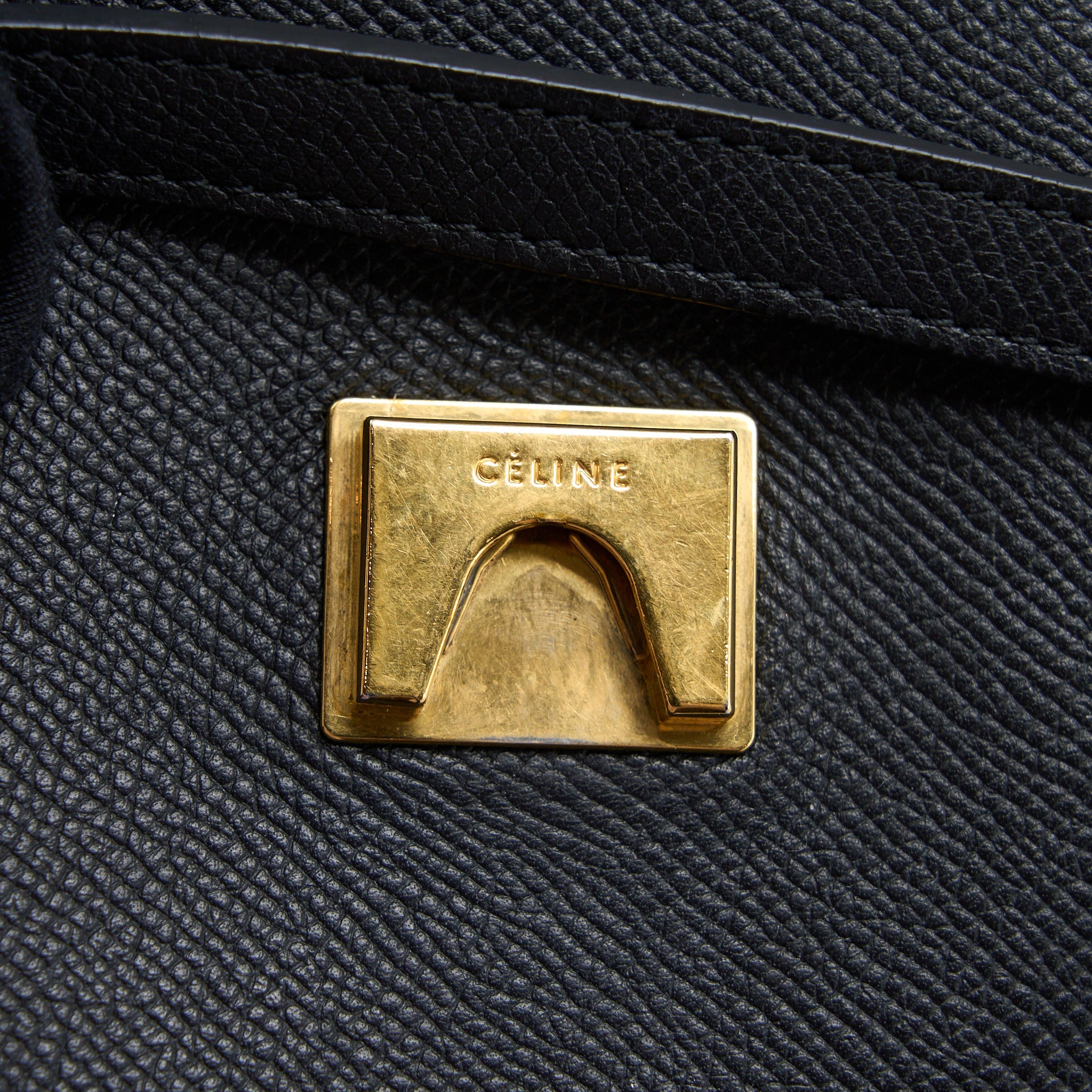 CELINE MINI BELT BAG GRAINED CALFSKIN BLACK GHW