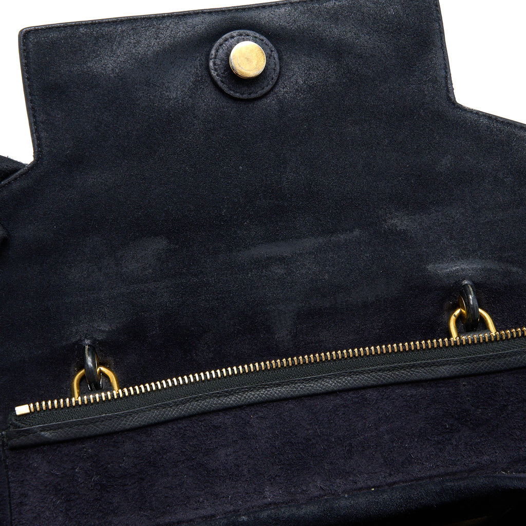 CELINE MINI BELT BAG GRAINED CALFSKIN BLACK GHW