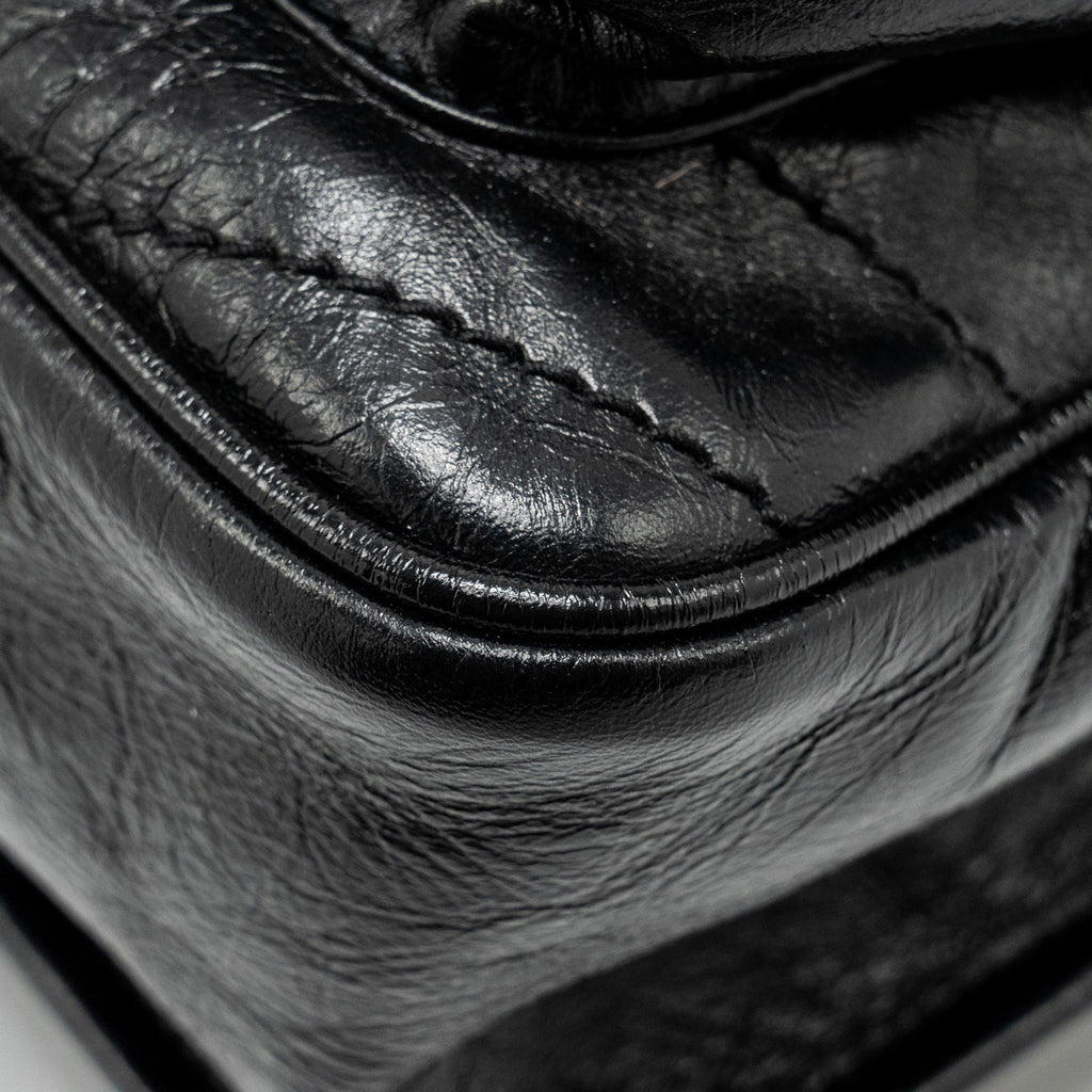 SAINT LAURENT MEDIUM NIKI CALFSKIN BLACK RUTHENIUM HARDWARE