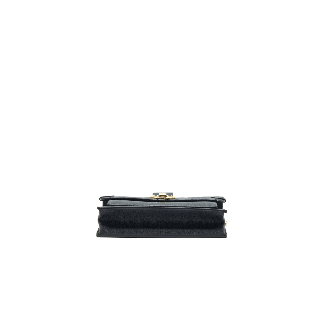 LOUIS VUITTON VAVIN CHAIN WALLET BLACK