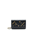 CHANEL 2021 SEASONAL WALLET ON CHAIN BLACK GHW