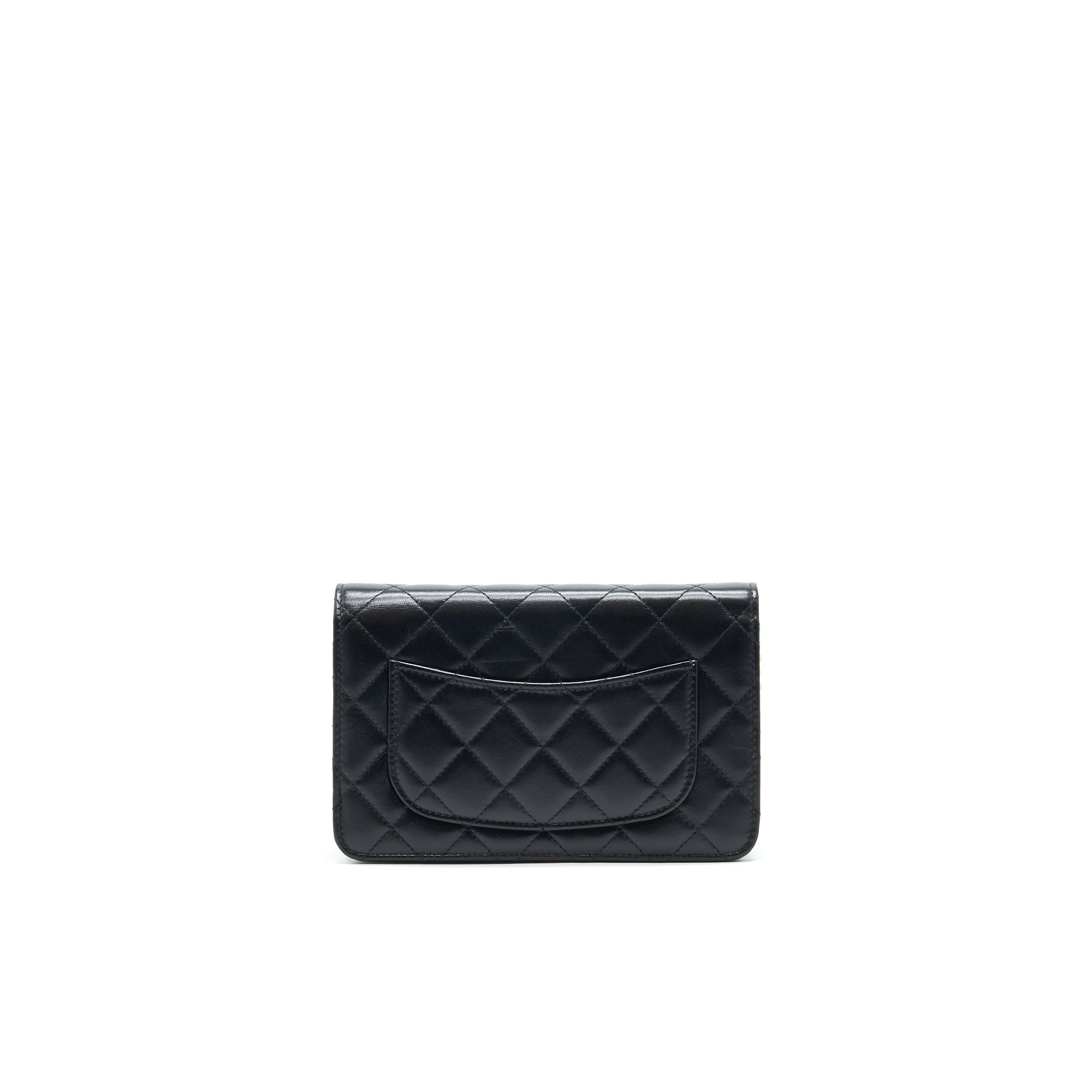 CHANEL 2021 SEASONAL WALLET ON CHAIN BLACK GHW