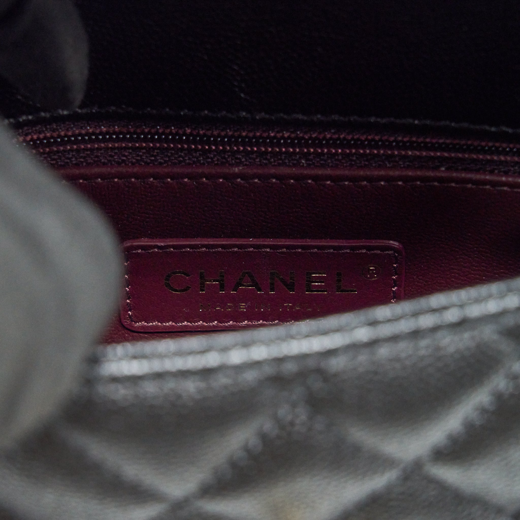 CHANEL MINI COCO HANDLE 20CM CAVIAR BLACK LGHW (MICROCHIP)