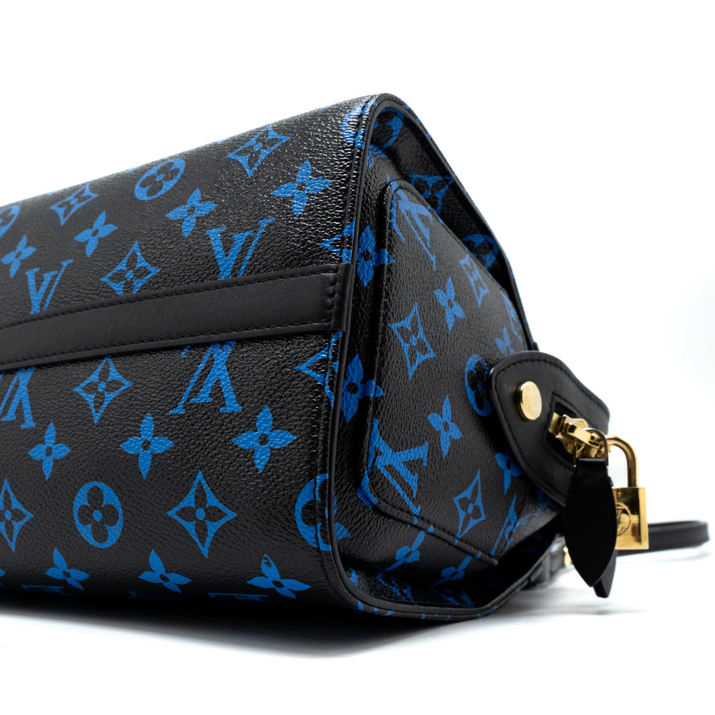 LOUIS VUITTON SPEEDY AMAZON COLOURED MONOGRAM CANVAS BLUE/BLACK GHW