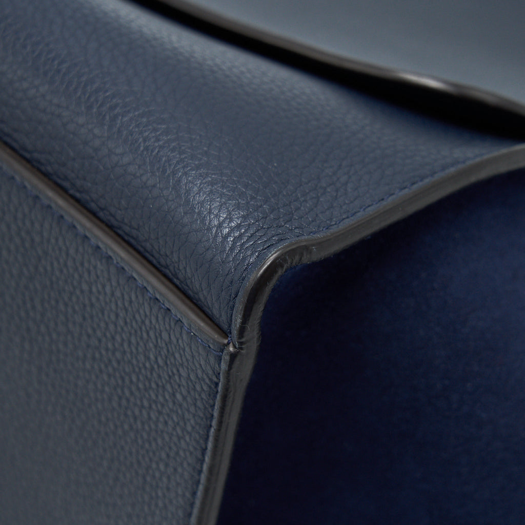 CELINE TRAPEZE BAG NAVY WITH SHW