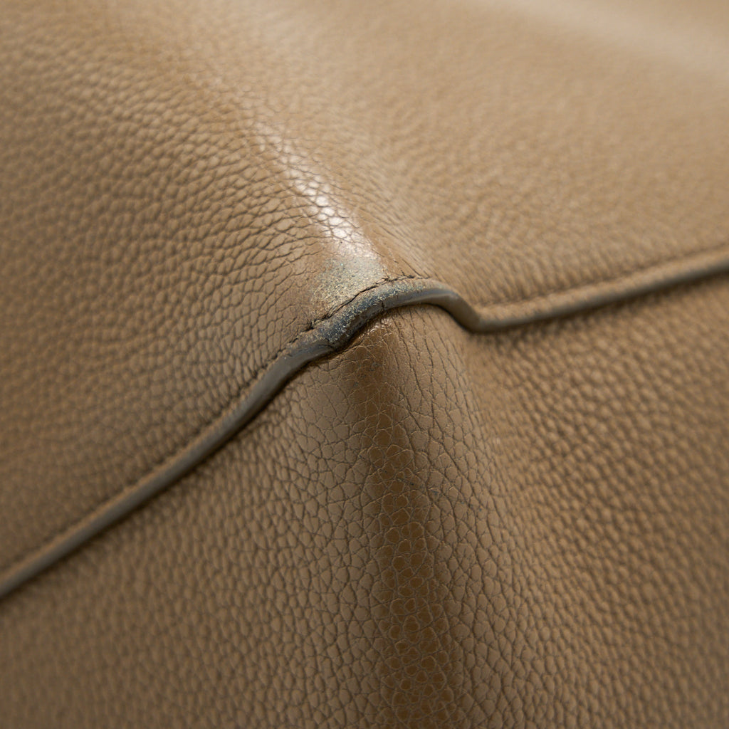 CELINE SMALL CABAS PHANTOM CALFSKIN TAUPE SHW