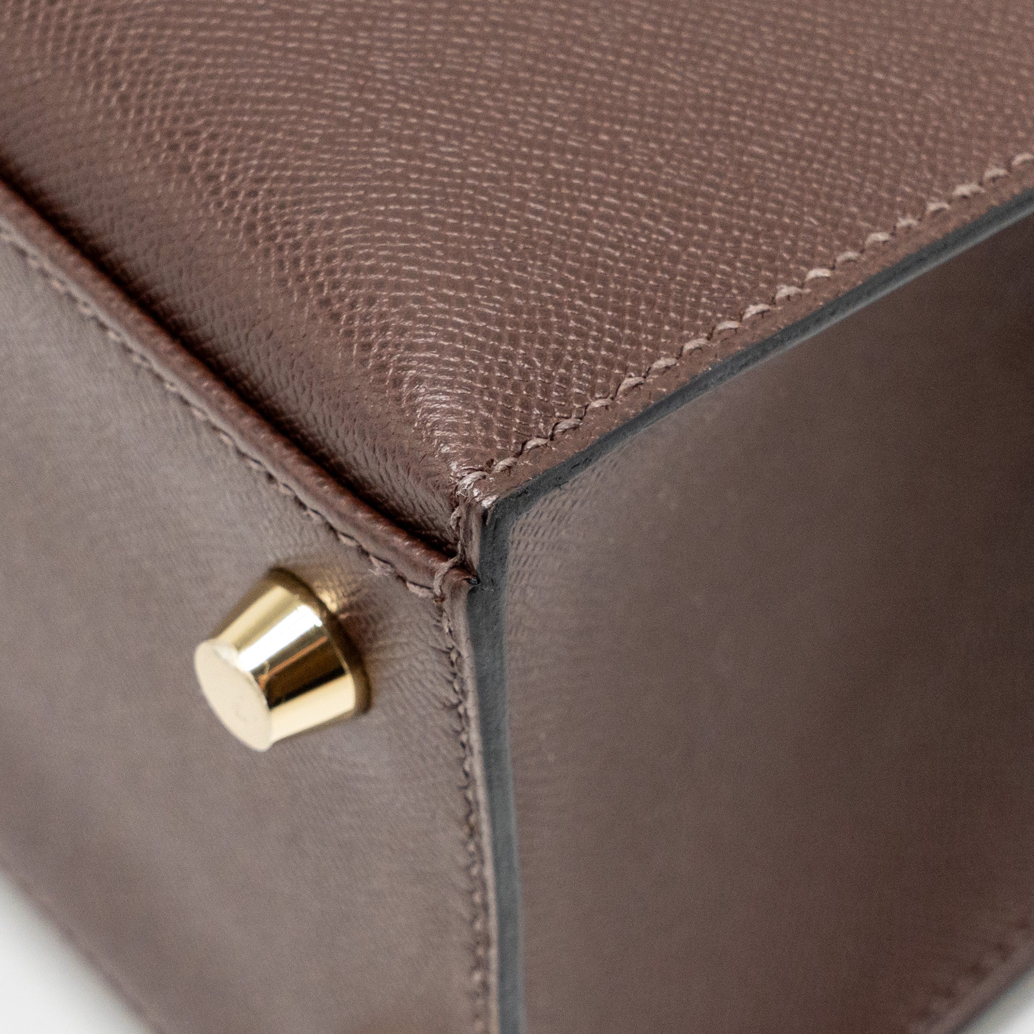 HERMES KELLY 25 MADAME MOKA GHW