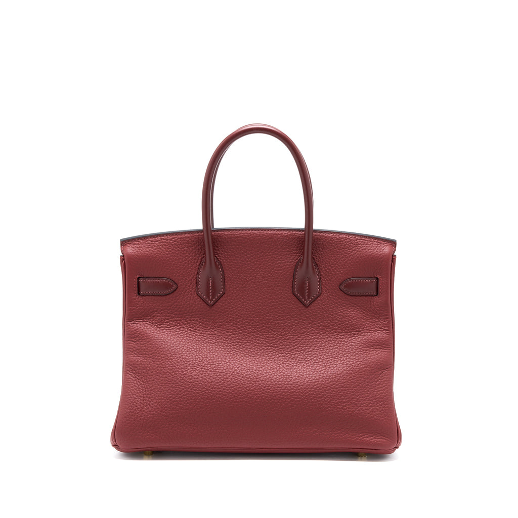 HERMES BIRKIN 30 TOUCH CLEMENCE/SOMBRE ROUGH H GHW