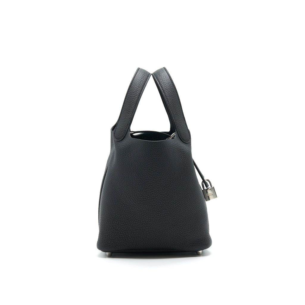HERMES PICOTIN LOCK BAG 18 BLACK SHW