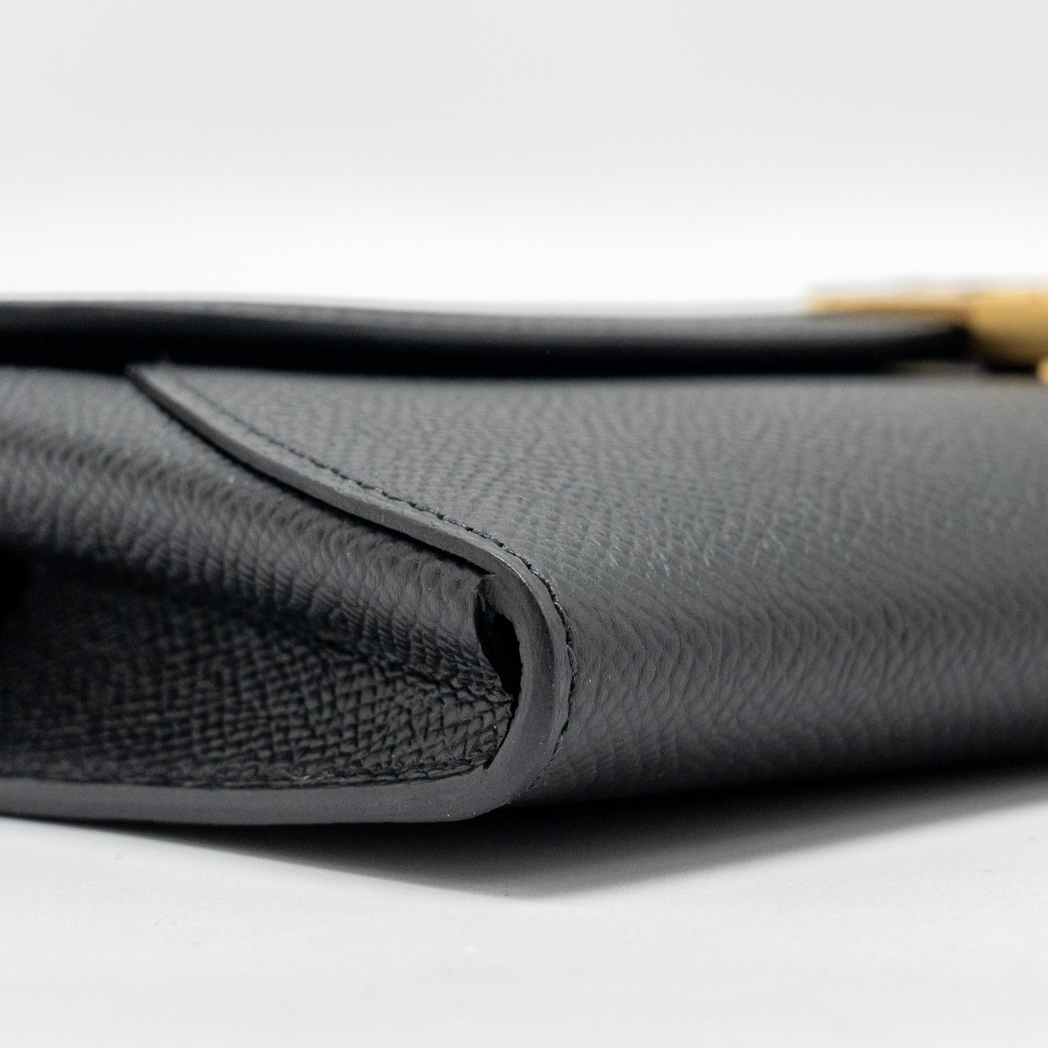 HERMES MAILLON TO GO WALLET EPSOM BLACK ENERMAL BUCKLE GHW