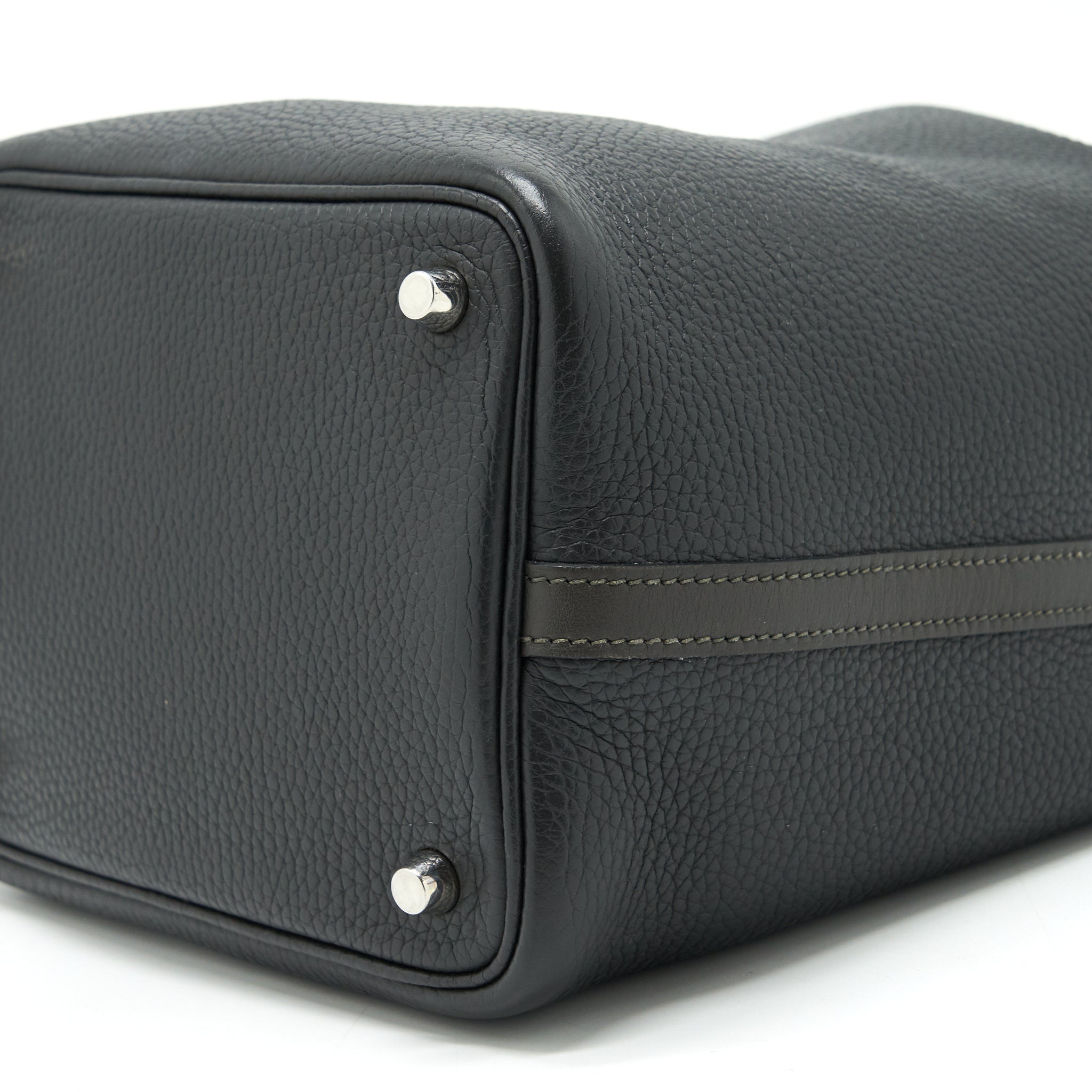 HERMES PICOTIN 18 LOCK BAG DARK GREY SHW