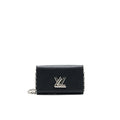 LOUIS VUITTON TWIST WALLET ON CHAIN BLACK SHW EPI LEATHER