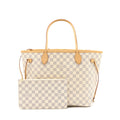LOUIS VUITTON NEVERFULL MM DAMIER AZUR CANVAS GHW