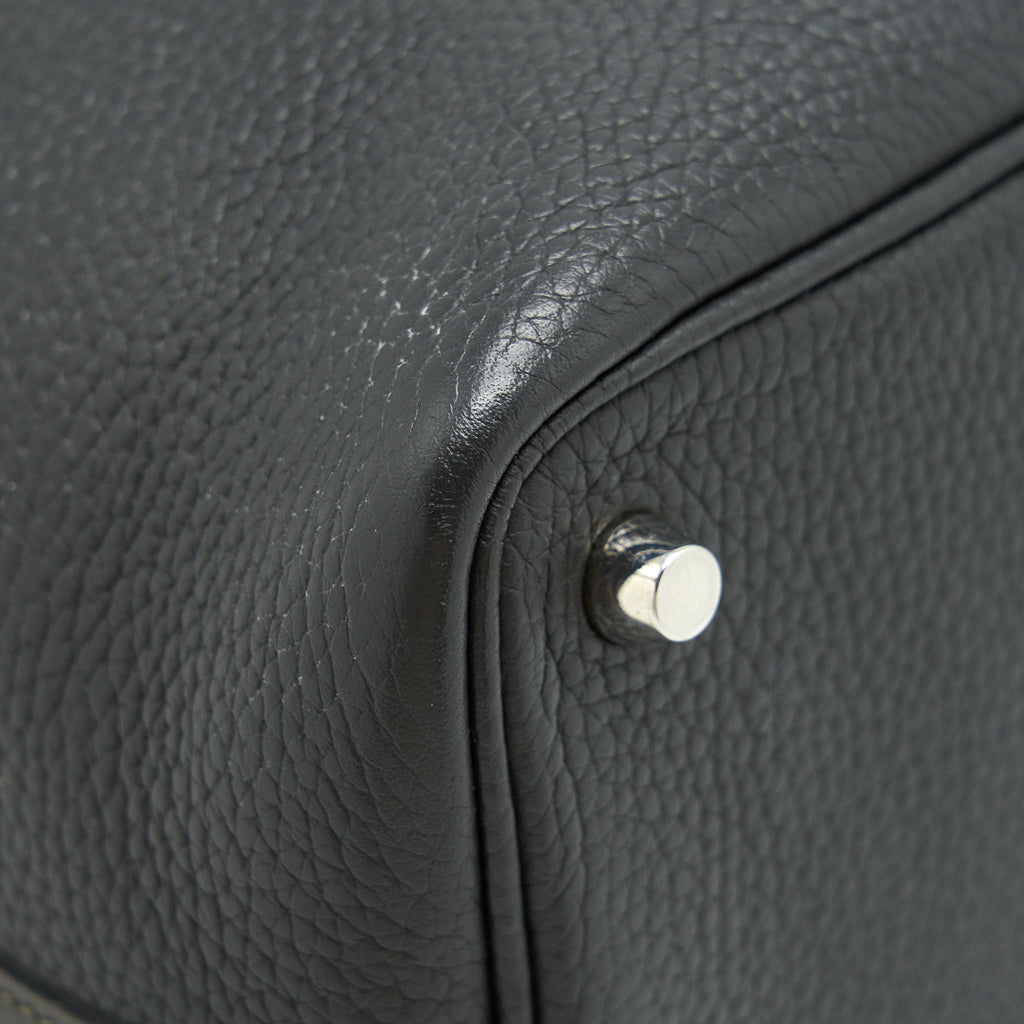 HERMES PICOTIN 18 LOCK BAG DARK GREY SHW