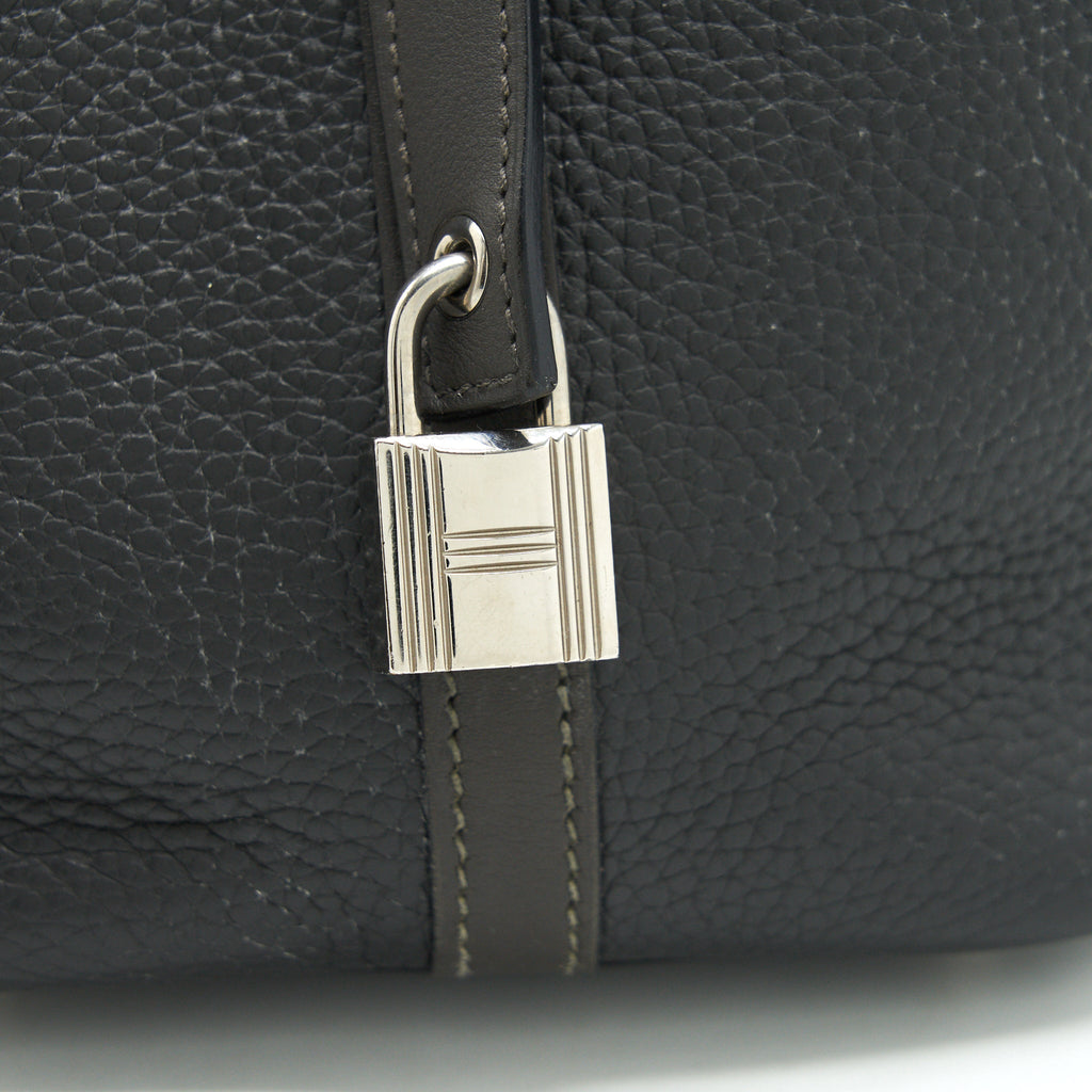 HERMES PICOTIN 18 LOCK BAG DARK GREY SHW