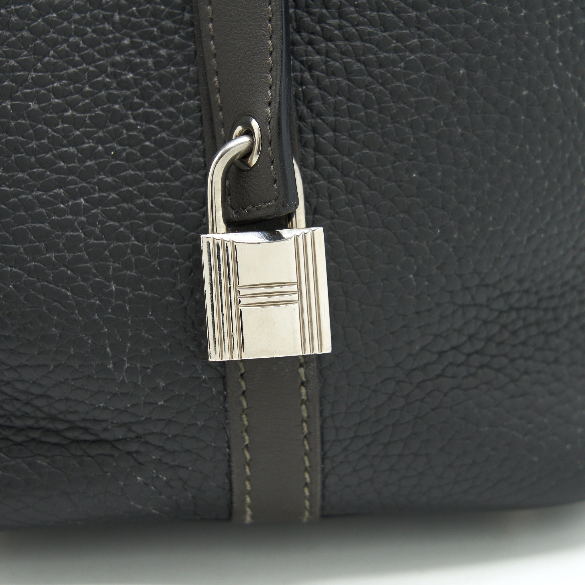 HERMES PICOTIN 18 LOCK BAG DARK GREY SHW