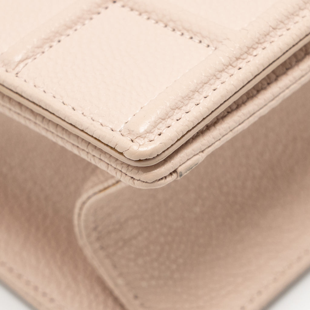 DIOR MEDIUM DIORAMA GRAINED CALFSKIN LIGHT PINK SHW