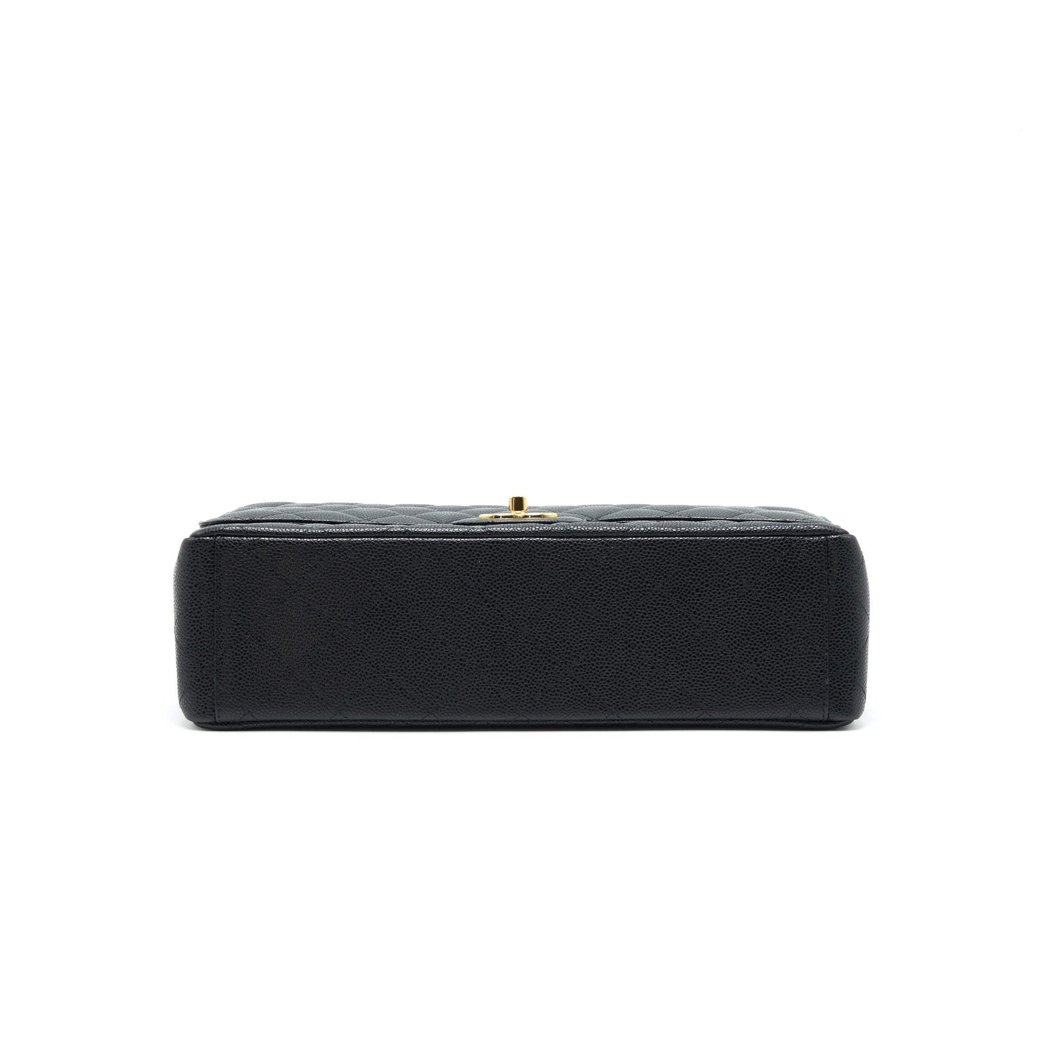 CHANEL MAXI CLASSIC DOUBLE FLAP BLACK CAVIAR GHW