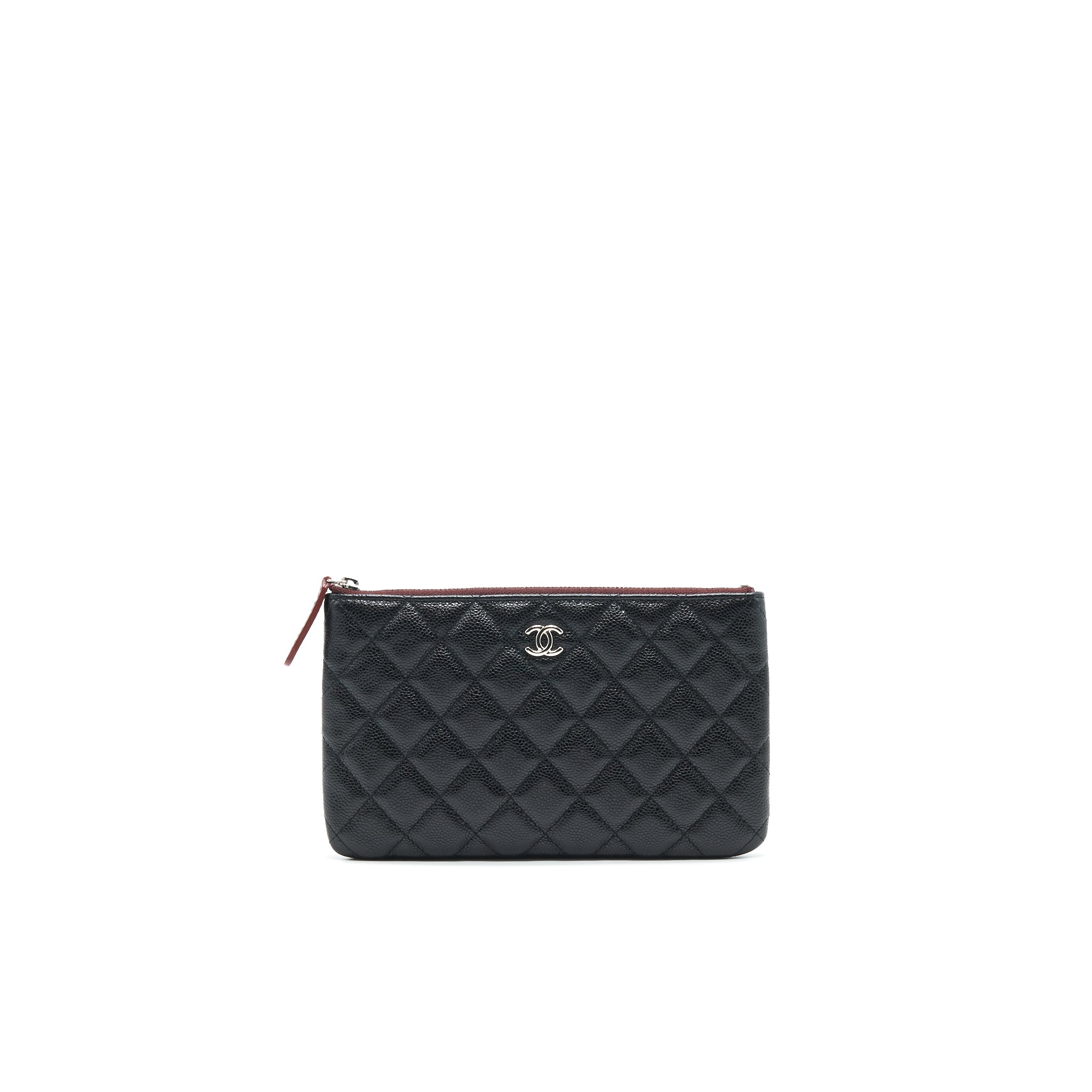 CHANEL COIN POUCH CAVIAR LEATHER BLACK