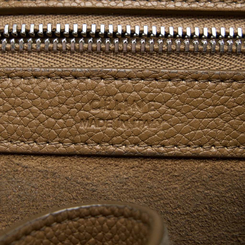 CELINE SMALL CABAS PHANTOM CALFSKIN TAUPE SHW