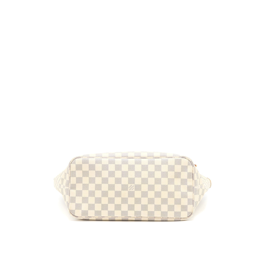 LOUIS VUITTON NEVERFULL MM DAMIER AZUR CANVAS GHW