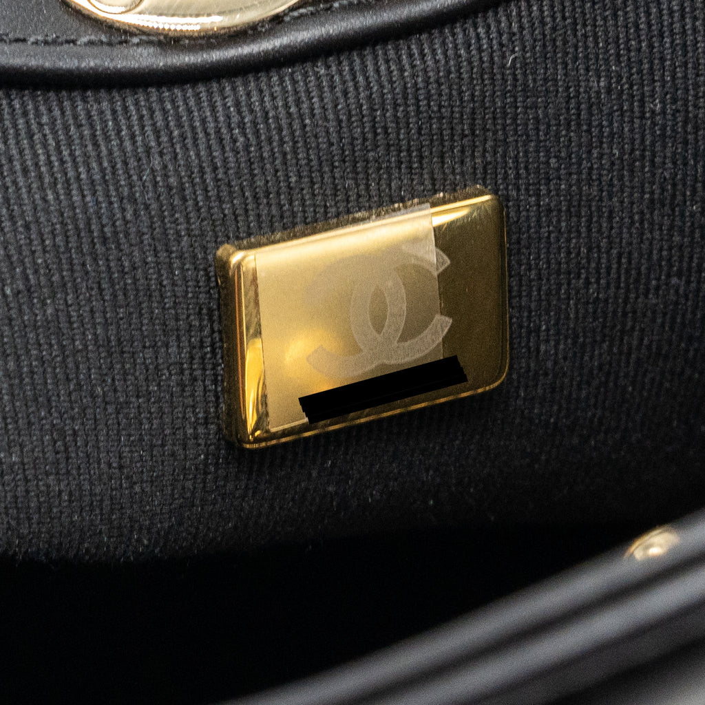 CHANEL 23A MINI 31 BAG CALFSKIN BLACK LGHW (MICROCHIP)