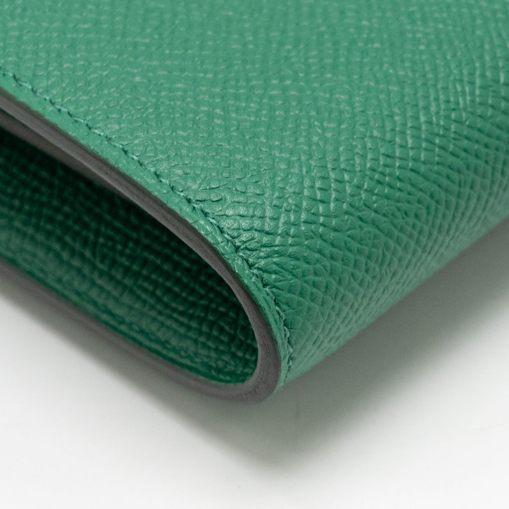 HERMES CONSTANCE COMPACT WALLET EPSOM GREEN SHW