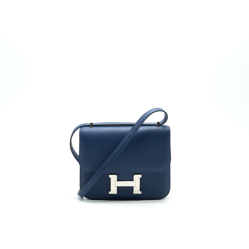 HERMES CONSTANCE MINI S4 DEEP BLUE SHW EPSOM LEATHER