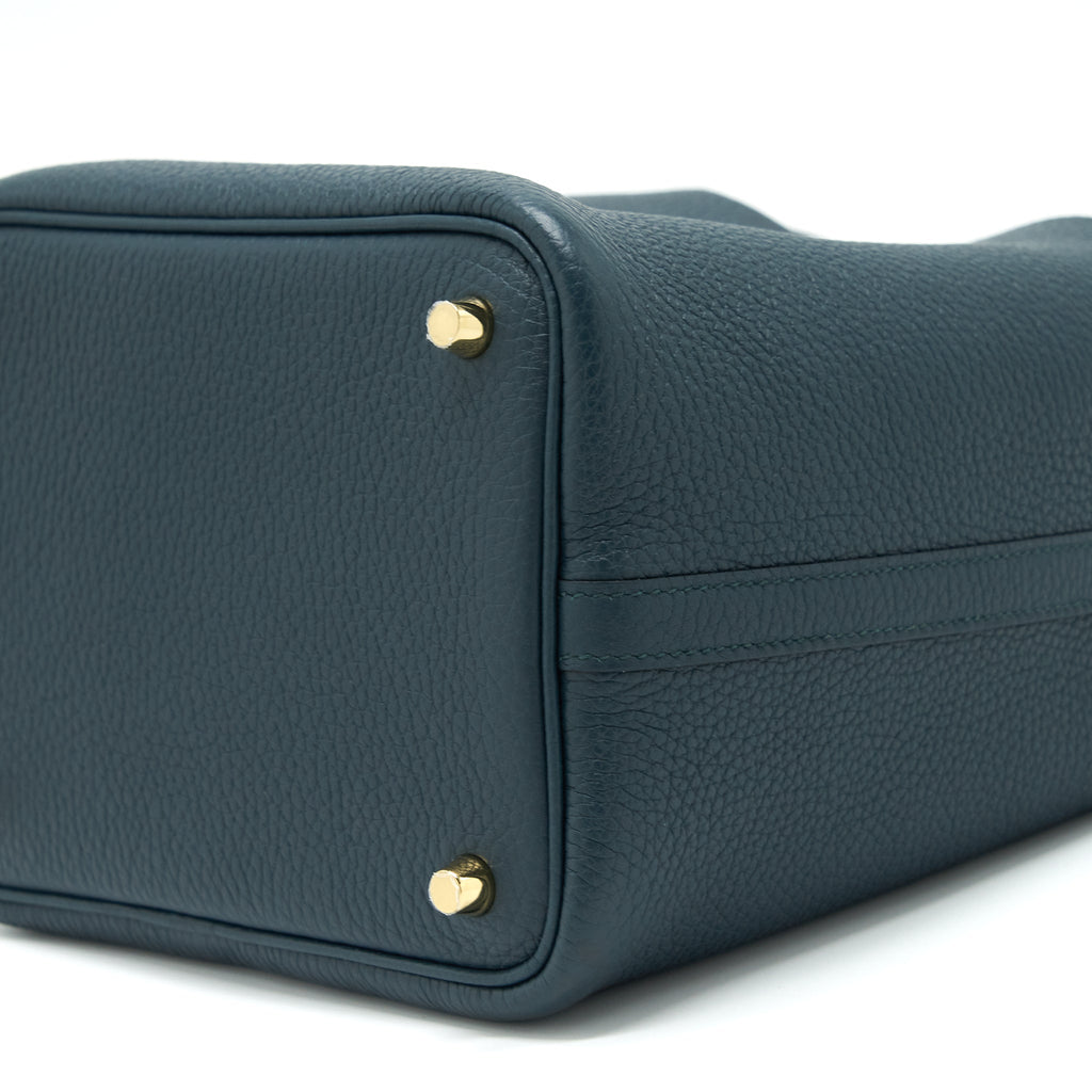 HERMES PICOTIN 18 LOCK BAG CLEMENCE 6O VERT CYPRESS GHW