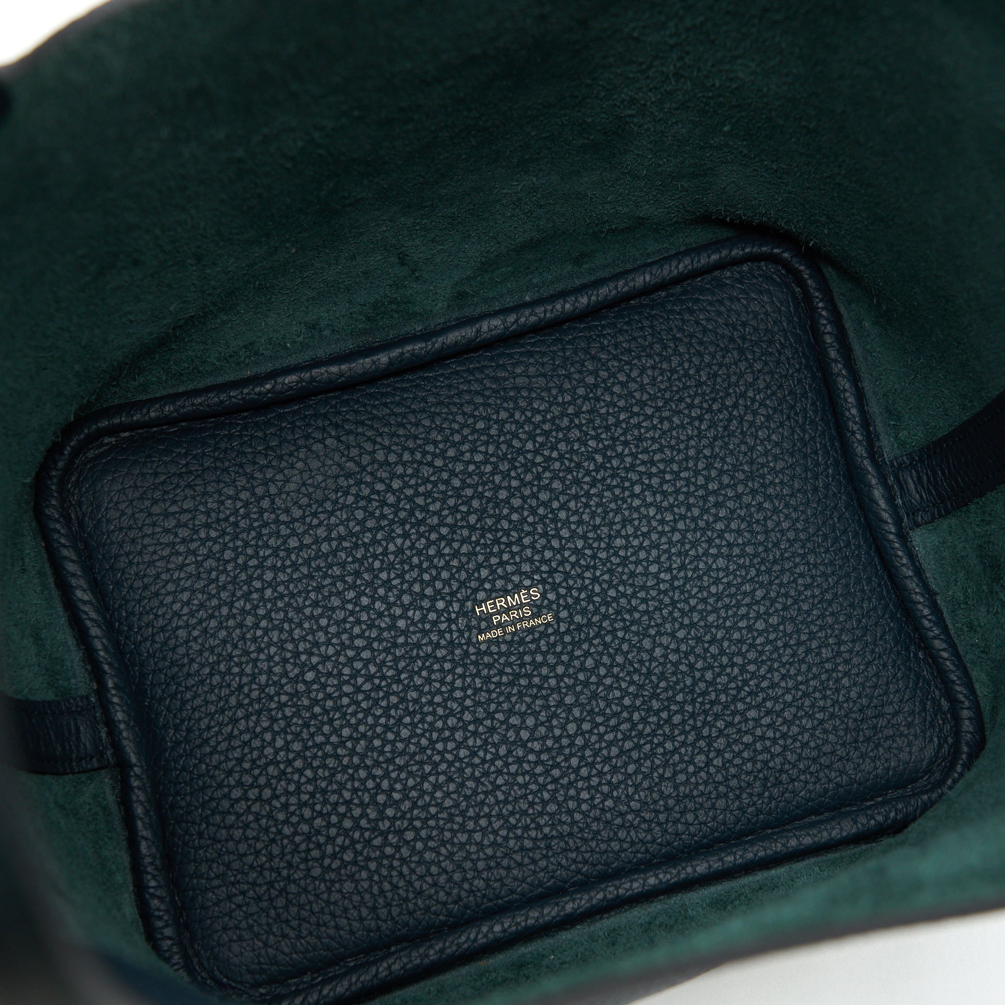 HERMES PICOTIN 18 LOCK BAG CLEMENCE 6O VERT CYPRESS GHW