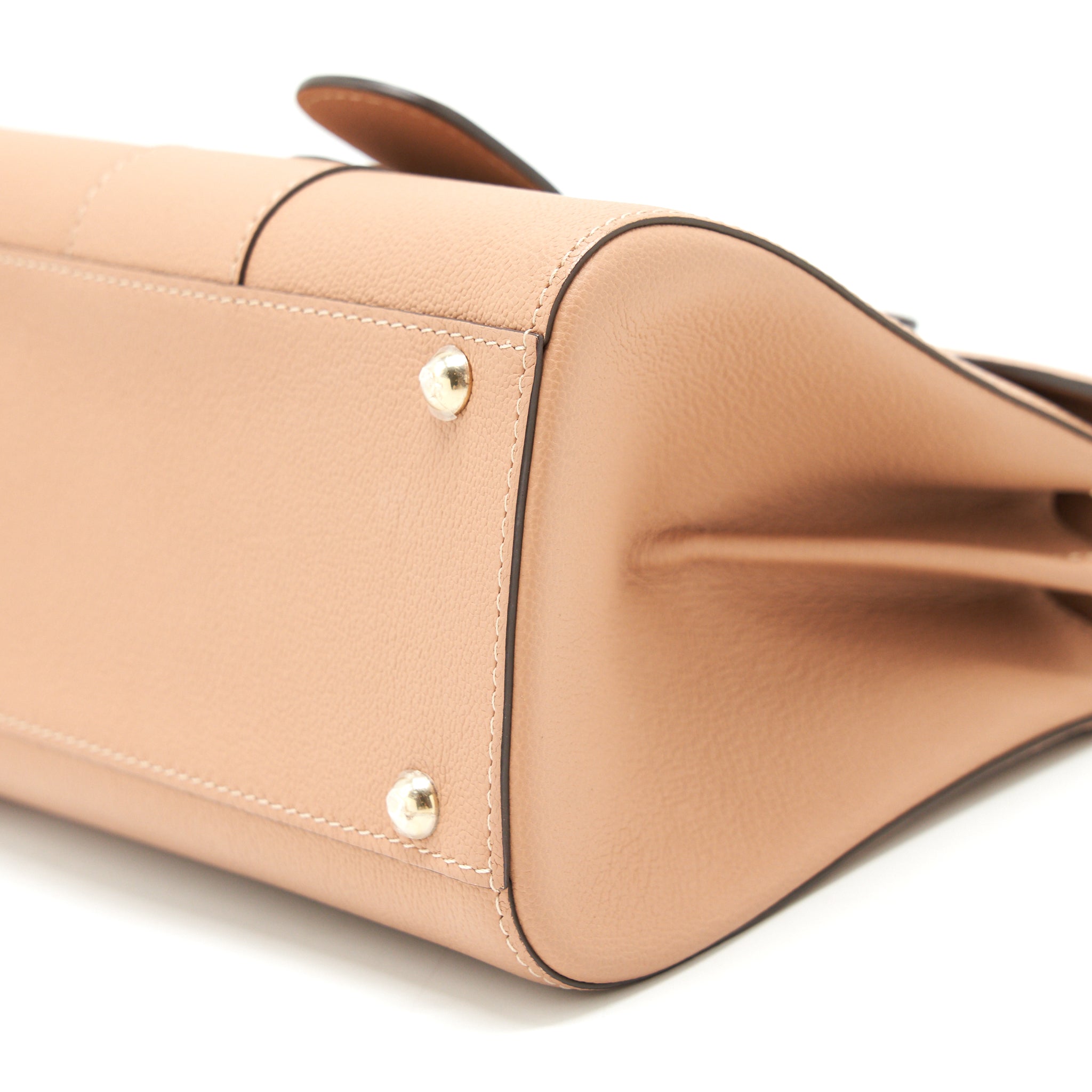 DELVAUX MINI BRILLIANT BAG GRAINED CALFSKIN BEIGE GHW