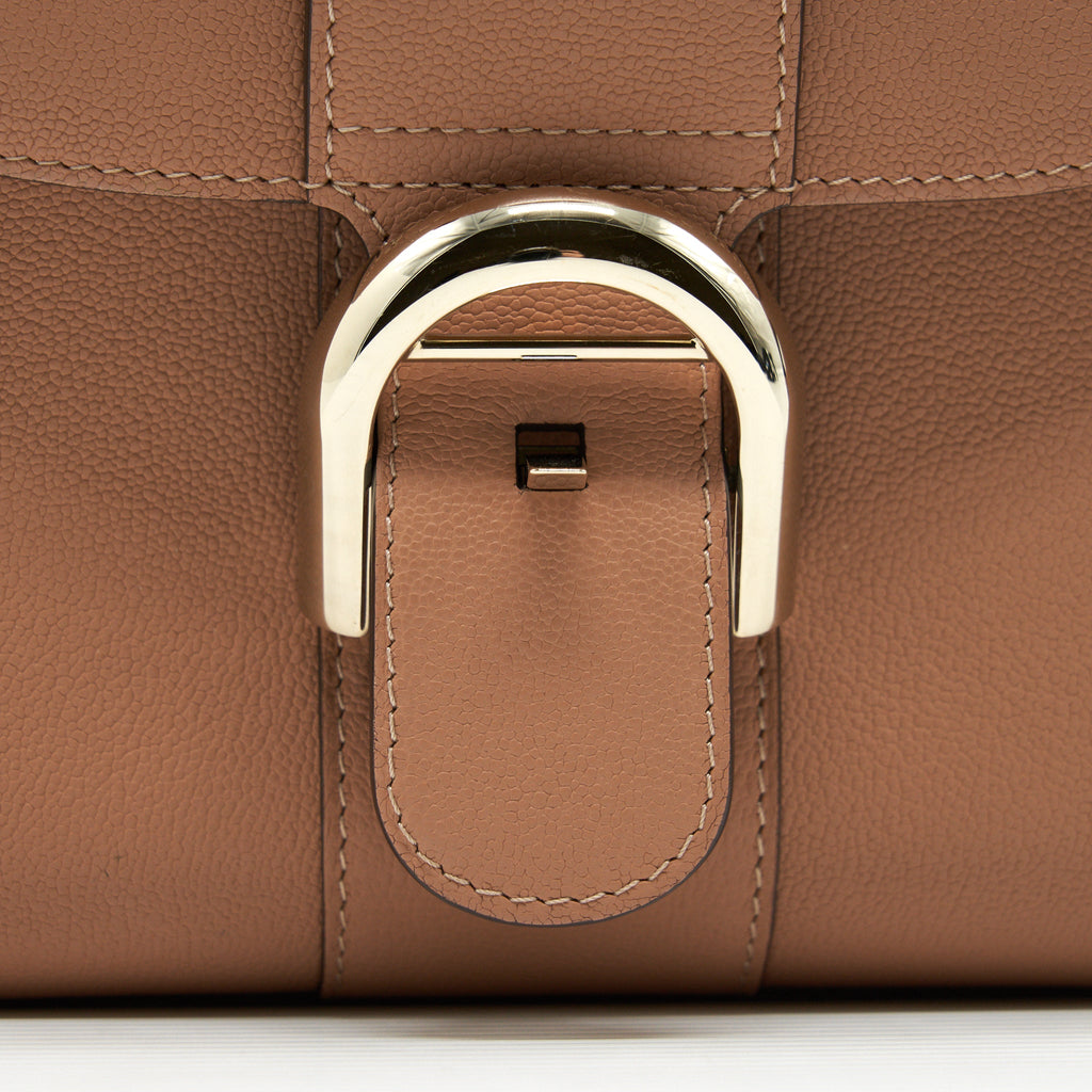 DELVAUX MINI BRILLIANT BAG GRAINED CALFSKIN BEIGE GHW