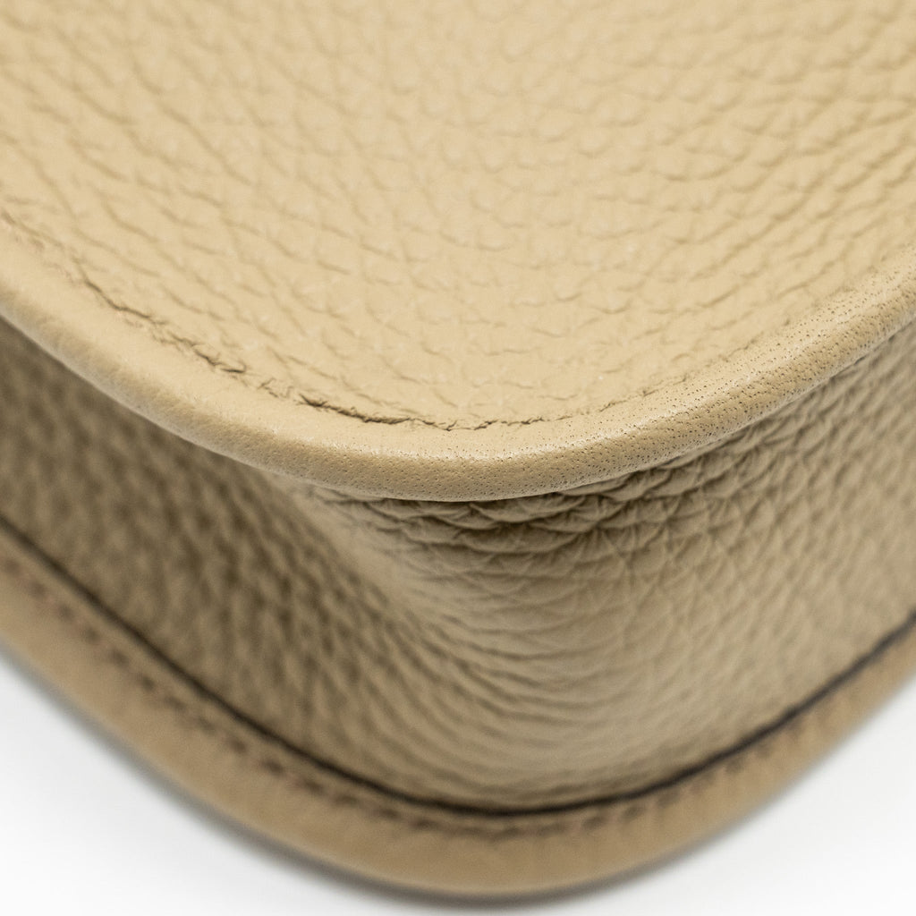 HERMES MINI EVELYNE CLEMENCE BEIGE MARFA / MULTICOLOUR STRAP SHW