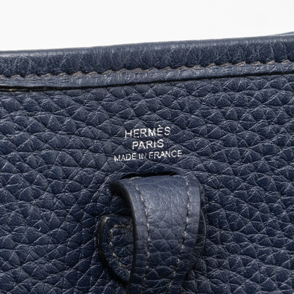 HERMES MINI EVELYNE CLEMENCE BLUE NUIT SHW