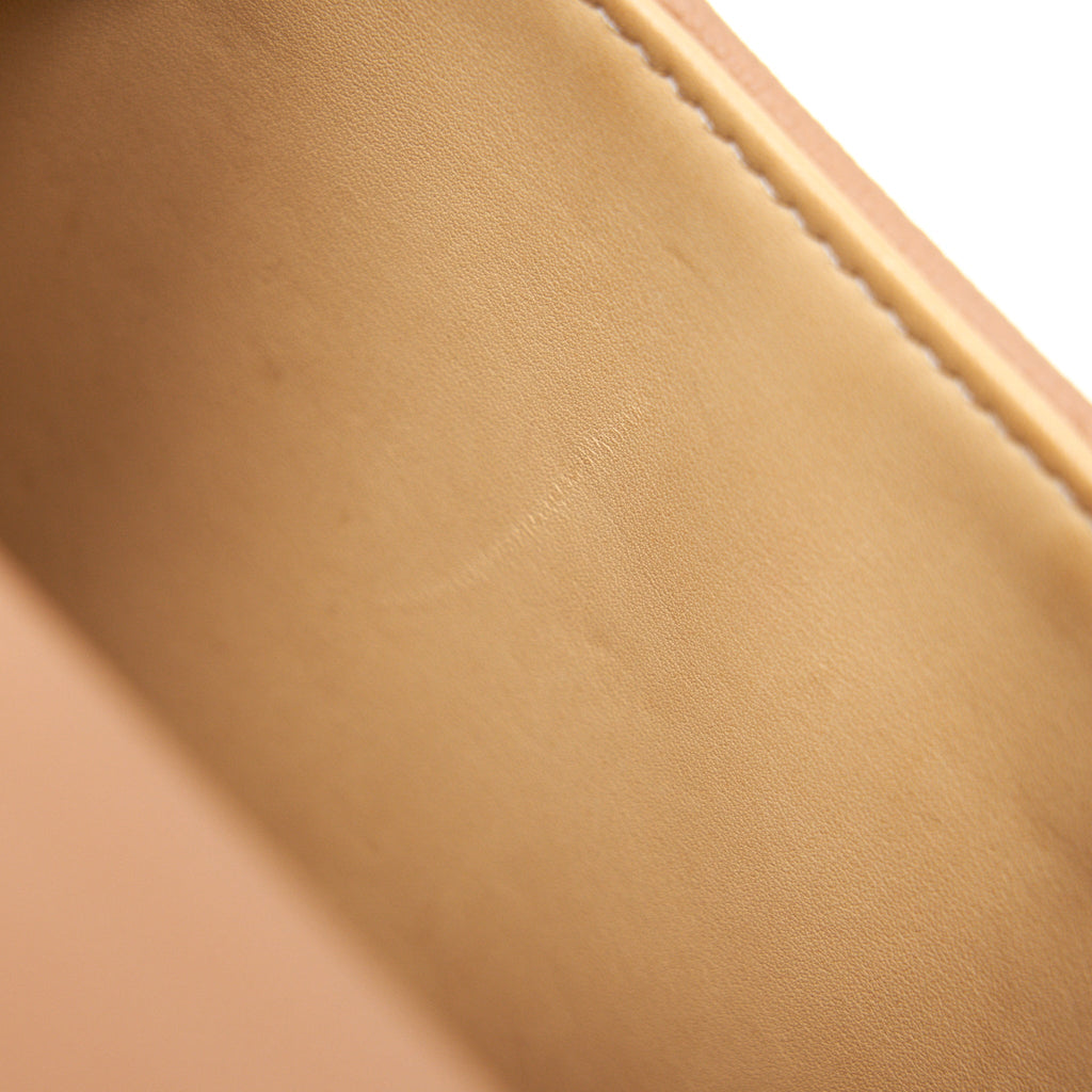 DELVAUX MINI BRILLIANT BAG GRAINED CALFSKIN BEIGE GHW