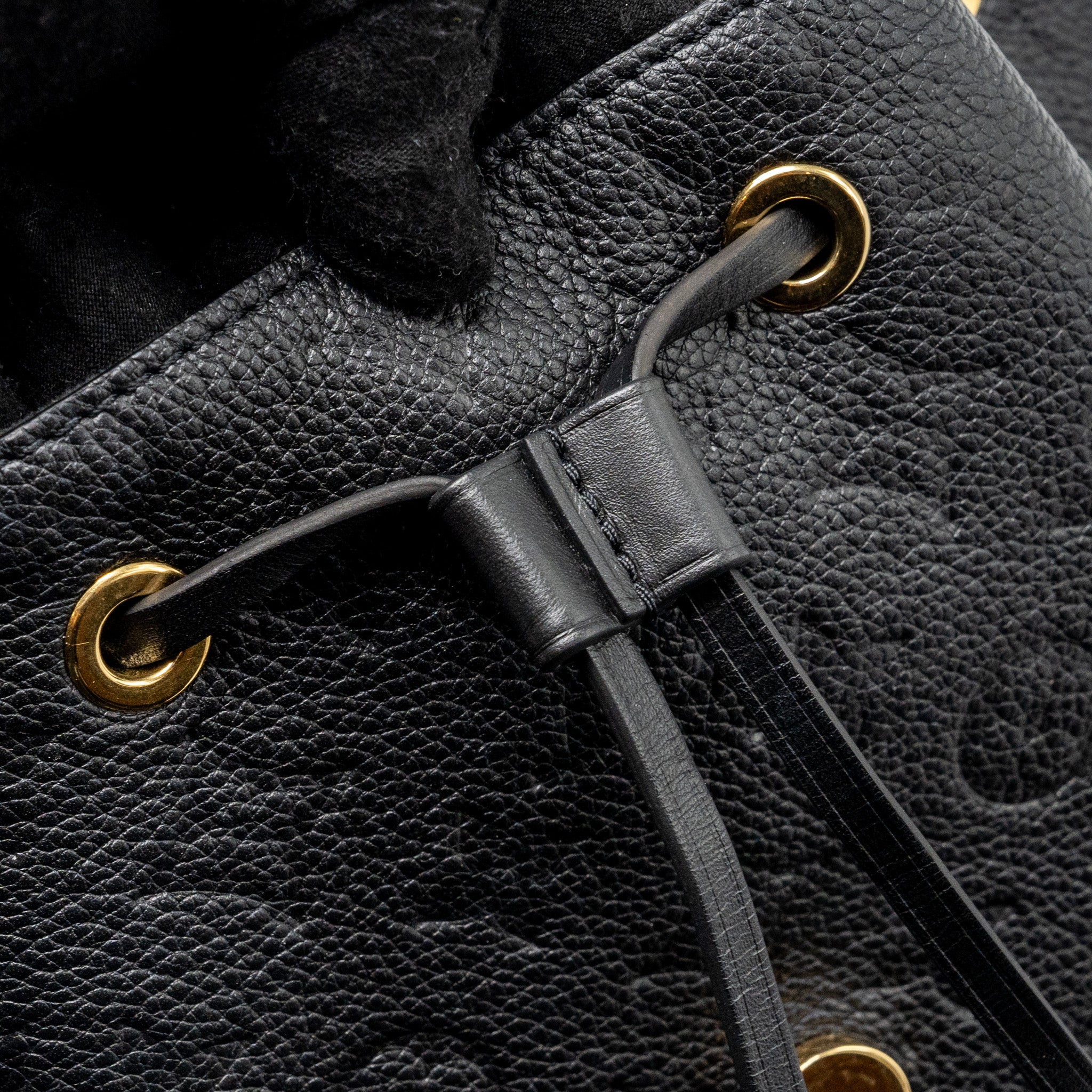 LOUIS VUITTON MONTSOURIS PM BACKPACK MONOGRAM EMPREINTE BLACK GHW